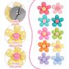 50 Pcs Flower Push P Colorful Cute Thumb Tacks Bulletin Board Tacks Flower Decorative Push P and Tack for Office Decorative, CorkBoard