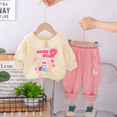 Kids Casual Long-Sleeve Set, Comfortable Daily Wear Outfits