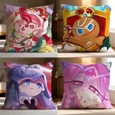 Beliebte C-Ccookie Run Kingdom Kissenbezug Weich Waschbar Kissenhülle Mehrzweck für Sofa Bett Reise Bürogebrauch