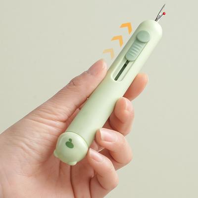 1pc 3 In 1 Automatic Needle Threader Thread Seam Remover Upgraded Quick Threading Tool Design for Embroidery Crafts Hand