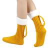 Funny 3D Beer Mug Knitted Socks Men's Padded Warm Mid-Calf Socks Women Winter Soft Sleep Floor Socks Woolen Socks Christmas Gift