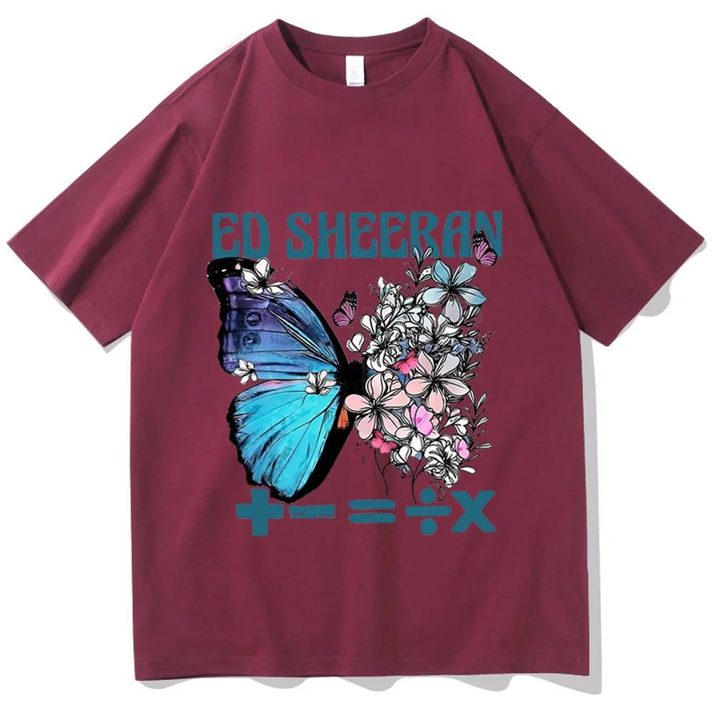 

Summer Ed Sheeran Shirt The Mathematics Tour Shirt Ed Sheeran Merch Ed Sheeran Fan Gift Women O-Neck Short Sleeve Shirts 3XL
