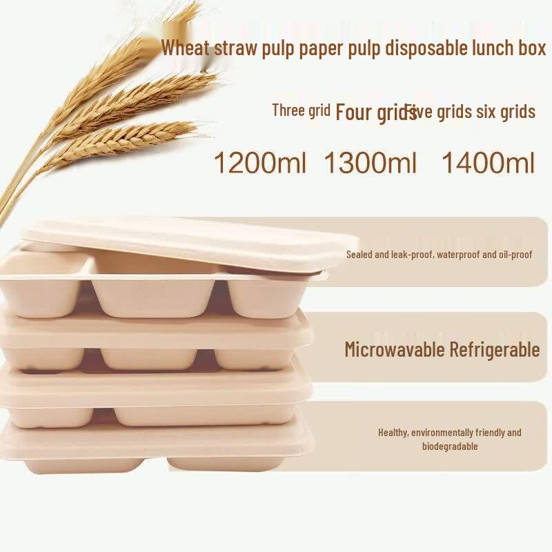 Jindinghui Sugarcane Pulp Disposable Takeaway Containers