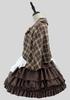YZZYQQ Sexy and Cute Lolita Maid Anime Alice Short School Festival Brown with Size 5XL Dress, Dress, Women's Sleeves, Costume, Hat,