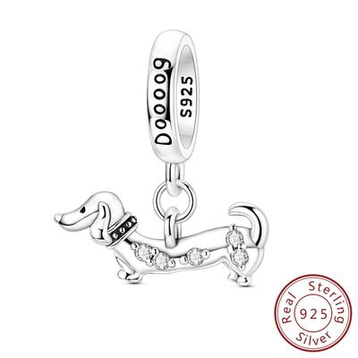 Neue Kupfer Dackel Anhänger Perlen Anhänger Passend für Original Armband Diy Für Frauen Schmuck Zubehör