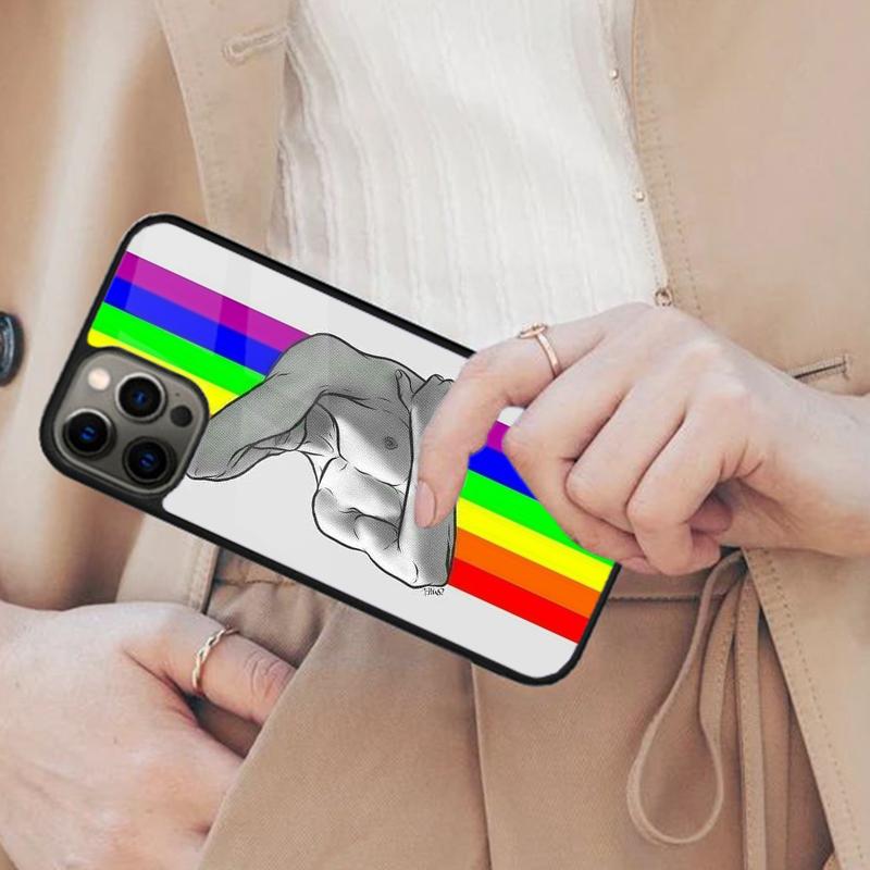 Gay Lesbian LGBT Rainbow Pride Magnetic Phone Case For APPLE iPhone 17 Air 16 14 13 12 Pro Max 15 Plus Wireless MagSafe Cover