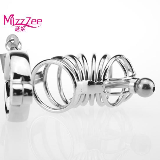 Metal Penis Massager Cock Ring Toys Sexualeed Chastity Lock Cage Body