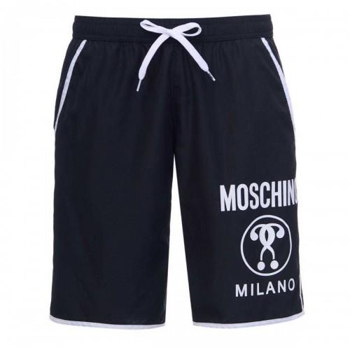 Moschino Mens Milano Logo Long Swim Shorts