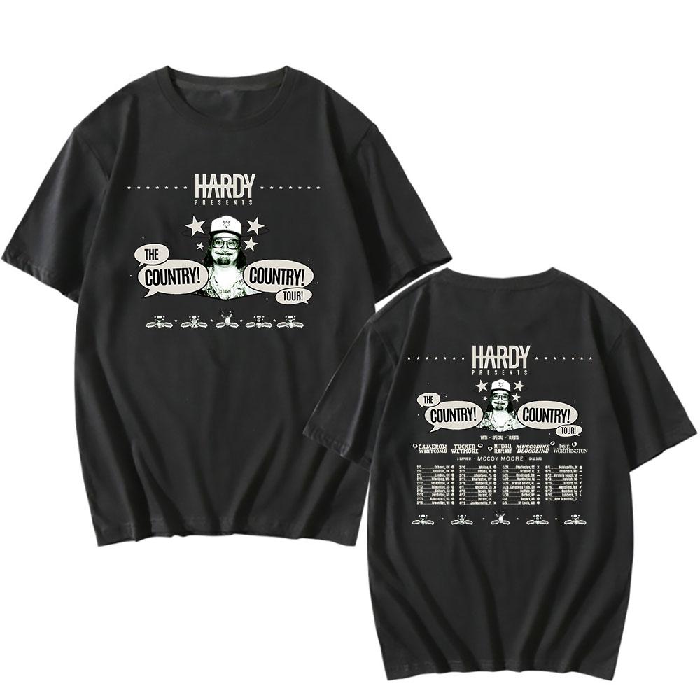 HARDY THE COUNTRY! COUNTRY! TOUR 2026 T-shirt Unisex Streetwear Short Sleeve Cotton Tshirts Graphic Print Clothing Tees
