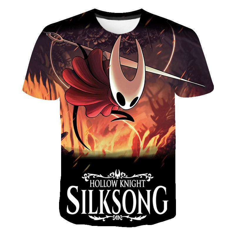 3D Game Hollow Knight Printed T Shirt Kid Fashion Streetwear Short Sleeves Men Hip Hop Tee Shirts Harajuku Clothes T-shirts Tops