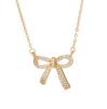 Elegant Zircon Fairy Bow Necklace: Versatile Clavicle Chain Choker