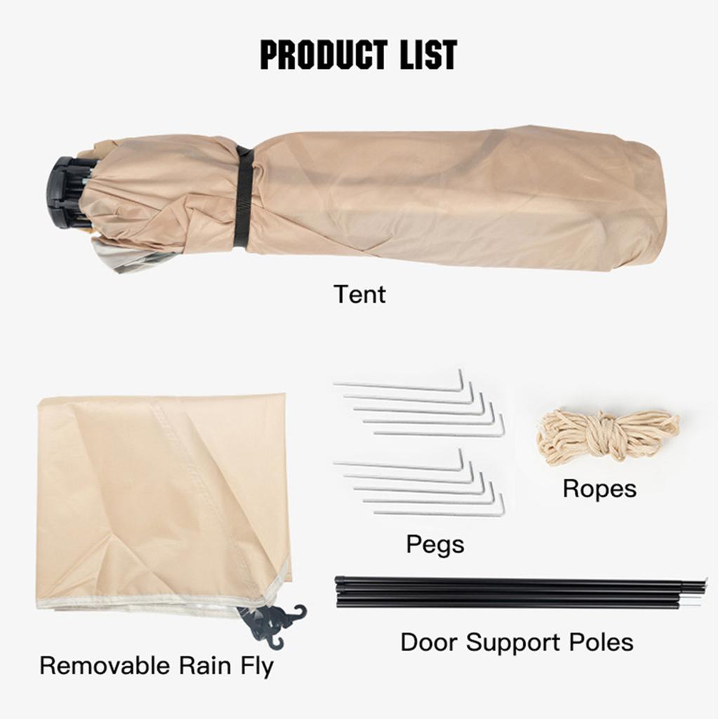 Instant Pop Up Tent Portable Waterproof Automatic Tent Family Camping Tent Cabin for Camping Hiking Mountaineering