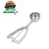 Stainless Steel Ice Cream Scoop 4/5/6 CM Diameter Manual Digging Spoon  For Home