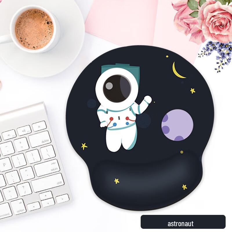 Ergonomic Astronaut Wrist Rest Mouse Pad
