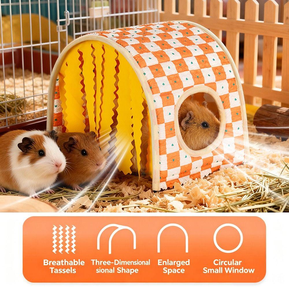 Breathable Hamster Shelter Summer Rabbit House Durable Guinea Pig Tunnel  Summer Nest