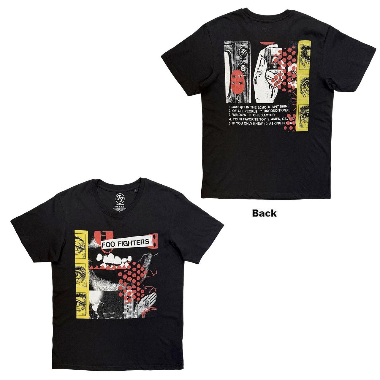 Foo Fighters - Your Favourite Toy Album Tracklist - Black t-shirt XS
