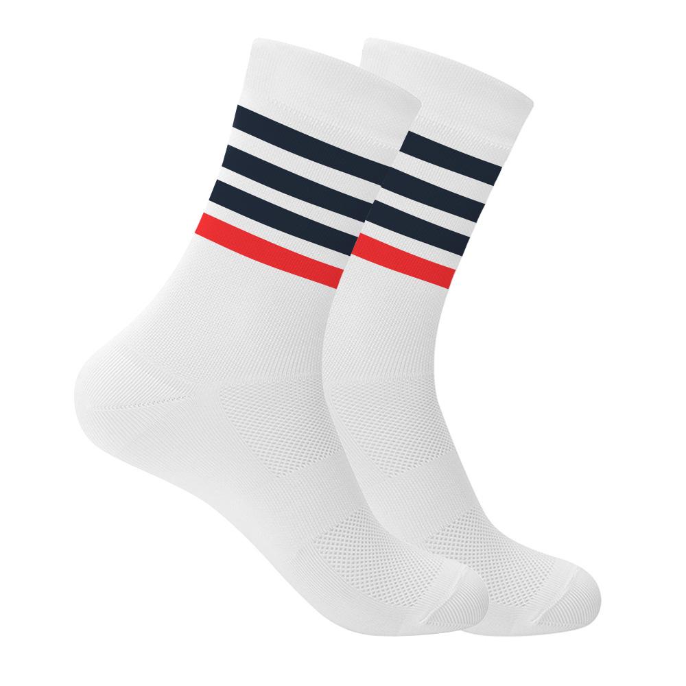 YKYWBIKE Sports Racing Cycling Socks High Quality Professional Brand Sport Running Socks Breathable Road Bicycle Socks M белый