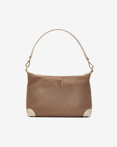 ESquire Collection ESquire Women S Nylon Chroni Shoulder Bag Beige