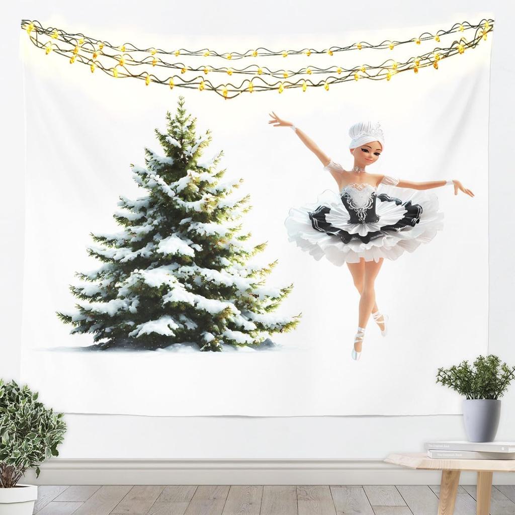 Christmas Nutcracker Tapestry for Bedroom Aesthetic Botanica Garden Wall Tapestry Aesthetic Soldier Royal Guarder Tapestries