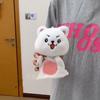 2pcs/set Surprising Frog Gift Bag Keychain Cute Plush Gift Ring Box  Festival Gift