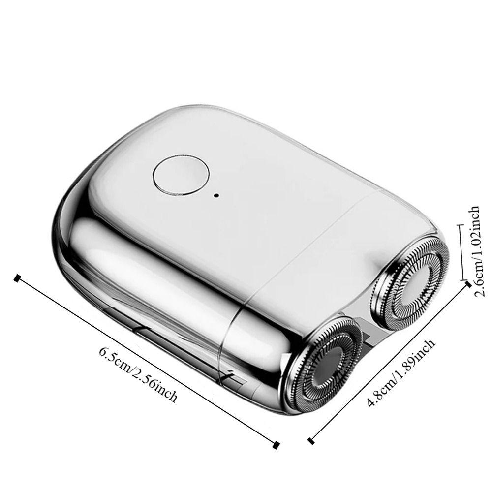 Ultra Clean Mini Electric Shaver Magnetic Facial Beard Trimmer Pocket Double Head Razor  Face Body