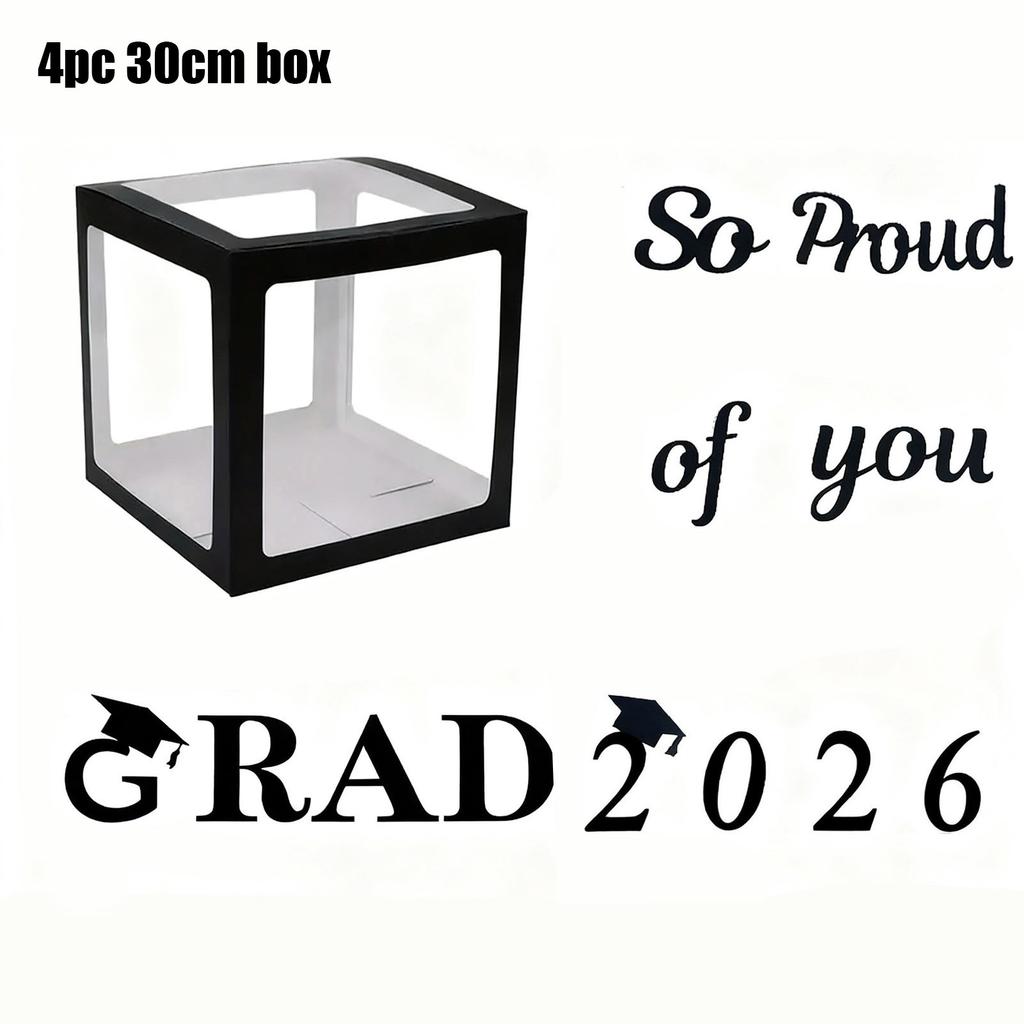 Box - Black Version - Venue Decoration - Surprise Box - Graduation Party Gift Box