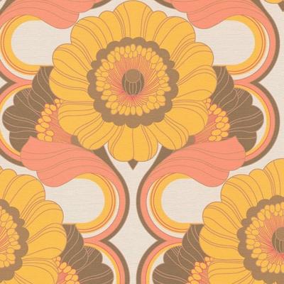 AS Creation Retro Floral Motif Textured Wallpaper