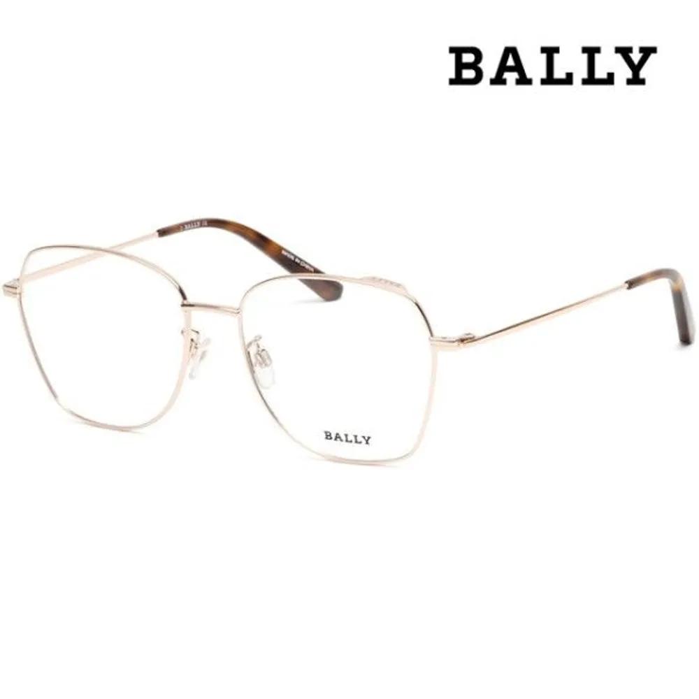 [Bally] Eyeglass Frames BY5036H 028 Large Size Lightweight Gold Frame Glasses