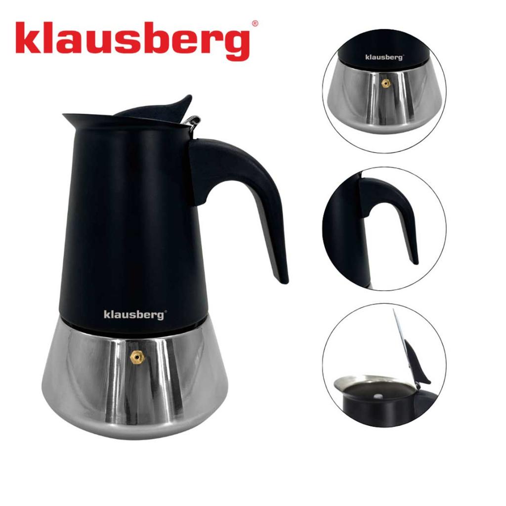 ESPRESSO MAKER COFFEE POT 300ml KLAUSBERG KB-7845 INDUCTION
