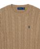 POLO RALPH LAUREN Cable Knit Cotton Sweater - Brown