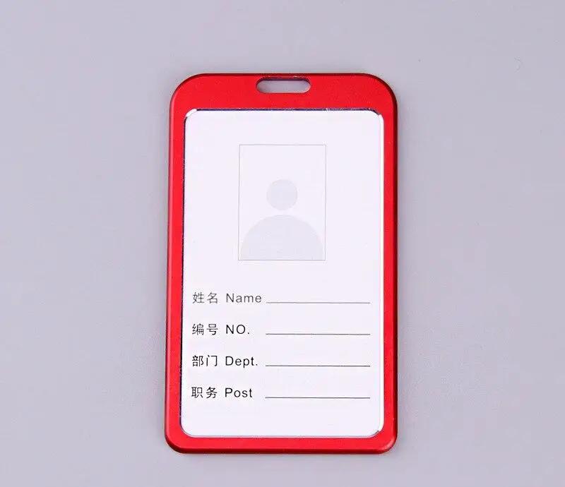 Aluminium Alloy Employee Name ID Card Cover Metal Work Identity Badge ID Business Case Credit Card Holder Wallet Case