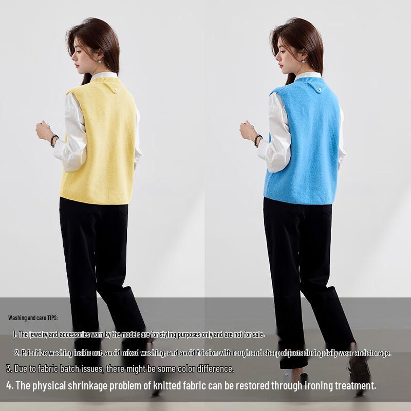 VICTORIA&VERA Women's Round Neck Sleeveless Vest