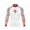 Cross-border special for printed long-sleeved surf suits, tight anti-chlorine wetsuits, beach sunscreen jellyfish suits