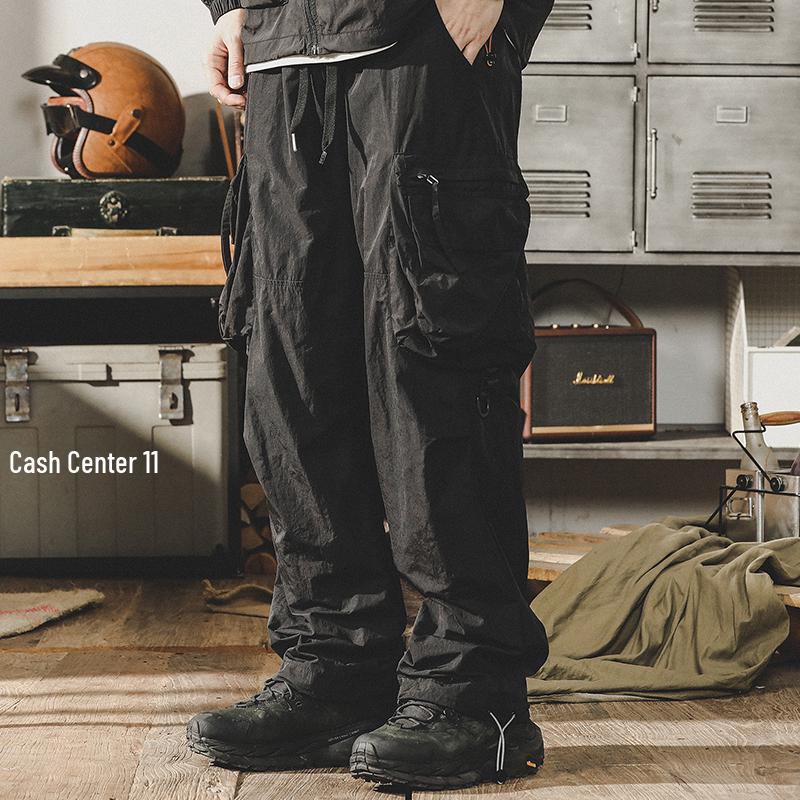 

Мужские свободные быстросохнущие брюки-парашютисты на лето 5XL fits 220-250 lbs