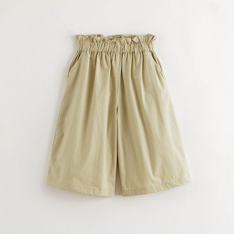Mark Jenny Girls' Lace-Waist Casual Wide-Leg Pants Baby Pure Cotton Pants 2026 Spring and Summer New Style 550888