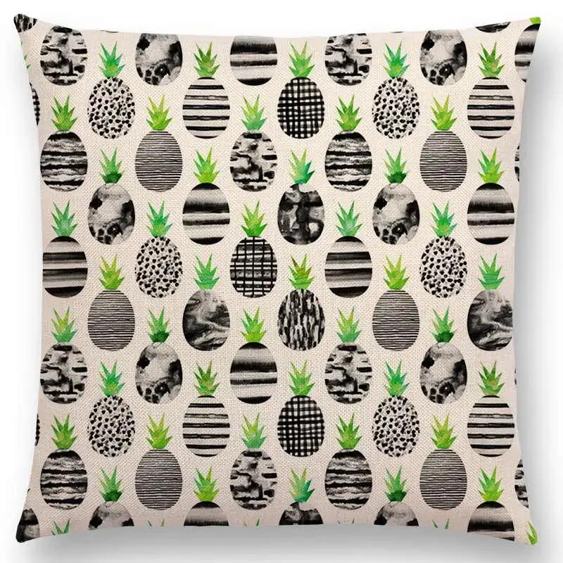 Latest Lovely Happy Cactus Pretty Pineapple Colourful Ice Cream Precious Agate Prints Car Cushion Cover Sofa Throw Pillow Case