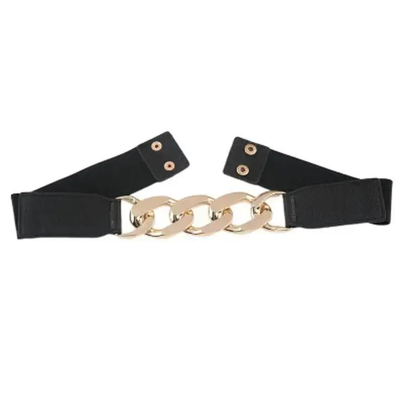 1 Pcs Fashion Chain Belt Elastic Metal Waist Belts For Women Ladies Coat Dress Belt Waistband
