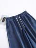 2026 Spring/Autumn Women's Retro Lyocell Denim Wide-Leg Pants - Trendy Elastic Baggy Banana Leg Style