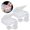 Clear Sturdy Plastic 30 Divider Storage Box Portable Accessory for Efficient Organization of Small Household Items