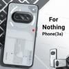 For Nothing Phone 3a Case Nothing Phone 3a 5G Cover Luxury Clear PC TPU Shockproof Protector Phone Back Cover Nothing Phone 3a