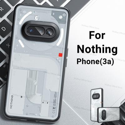 For Nothing Phone 3a Case Nothing Phone 3a 5G Cover Luxury Clear PC TPU Shockproof Protector Phone Back Cover Nothing Phone 3a