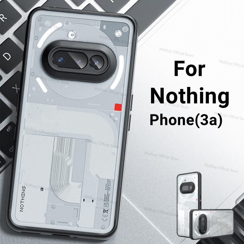 For Nothing Phone 3a Case Nothing Phone 3a 5G Cover Luxury Clear PC TPU Shockproof Protector Phone Back Cover Nothing Phone 3a