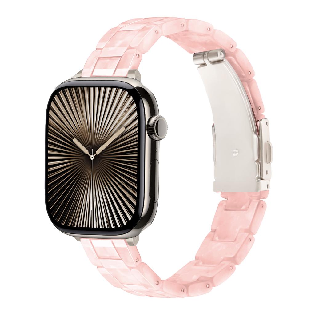 Slim Straps For Apple Watch band 40mm 41mm 44mm 45mm 49mm 46mm 42mm correa Resin Bracelet iwatch Series 10 9 8 7 6 3 SE ultra 2
