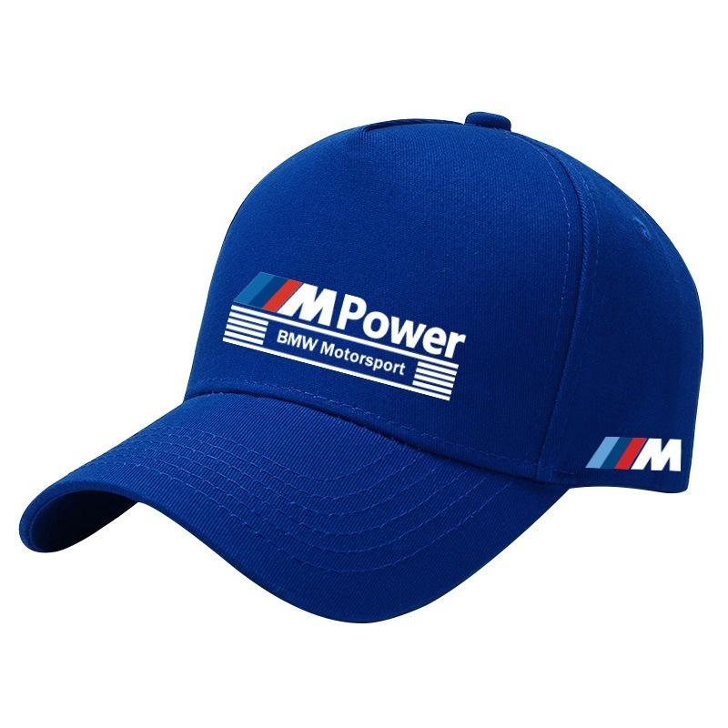 For BMW M X1 X3 For BMW Motorsport Emblem Print Outdoor Summer Sport Baseball Cap Spring Autumn Adjustable Casual Sunscreen Hat Car Stickers