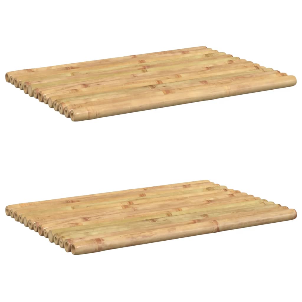 vidaXL Badematten 2 Stk. 50x35 Cm Bambus