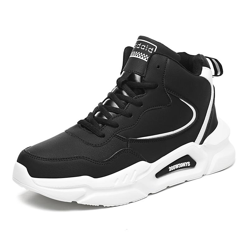 Mens High-tops Sneakers Trendy Boys Non-slip Basketball Shoes Outdoor Sports Tennis Shoes Comfortable Womens Sneakers
