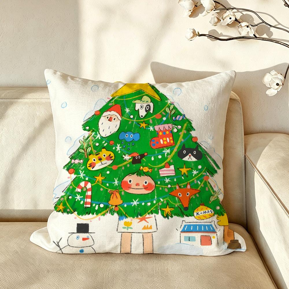 Character PPdohk Cushion Cover Pillow Case Antidustmite Pillowcase Silky Short Plush Sofa Cushion Cover hot