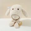 Warm Fleece Rabbit Ear Knitted Hat For Children Autumn Winter Unisex Baby Cute Little Girl Princess Style Windproof Ear Protetio
