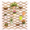 Carbonized Wooden Garden Wall Fence Panel Plant Climb Trellis Support Decorative Garden Fence for Home Yard Garden Decoration