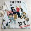 music P-P1 Harmony-Y Throw Warm Soft Flannel Blanket, Multi-use for Sofa Bed Camping Travel Nap